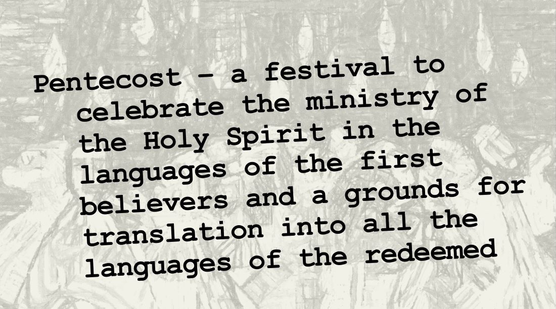 pentecost gospel language bible translation