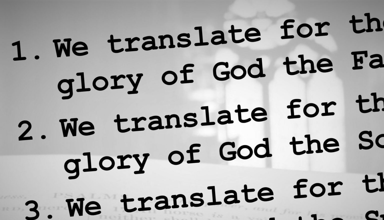 10 Affirmations about Bible Translation